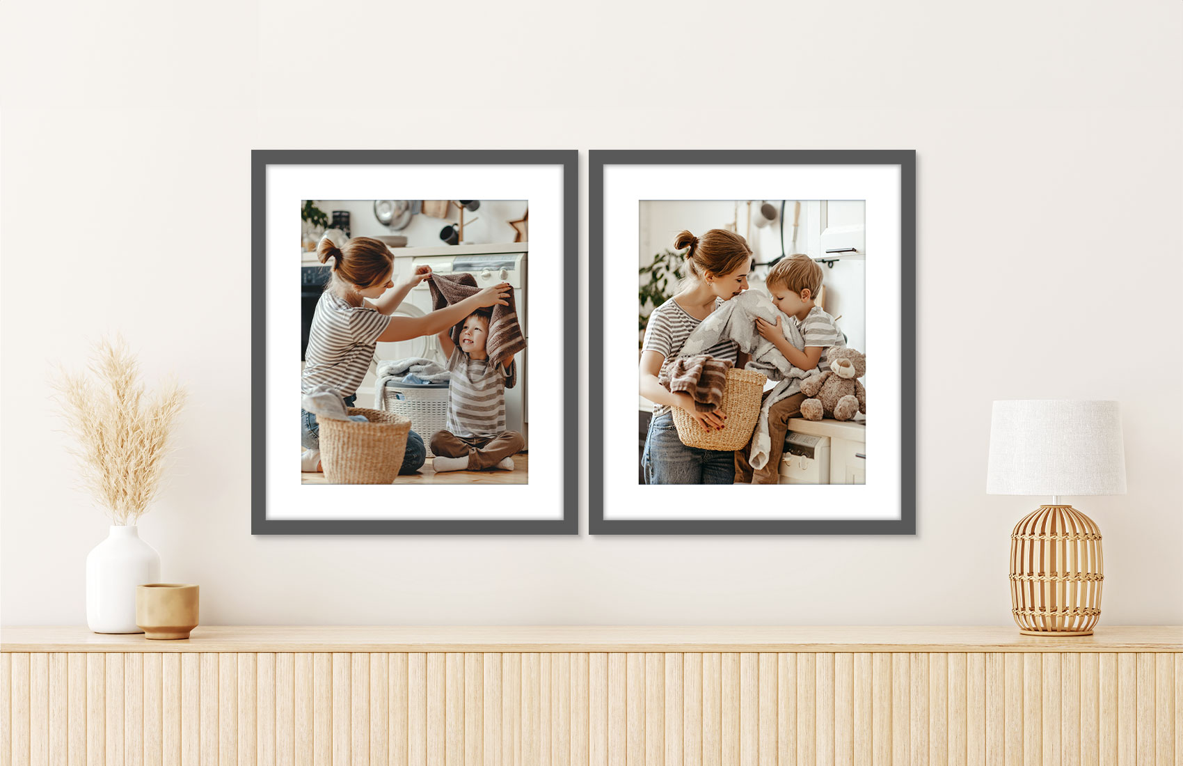 16x20 Grey - Set of 2