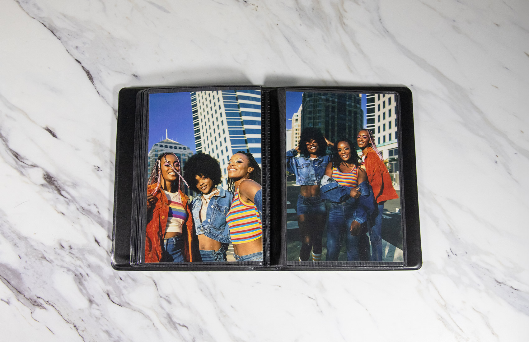 4x6 White Diamond Photo Album