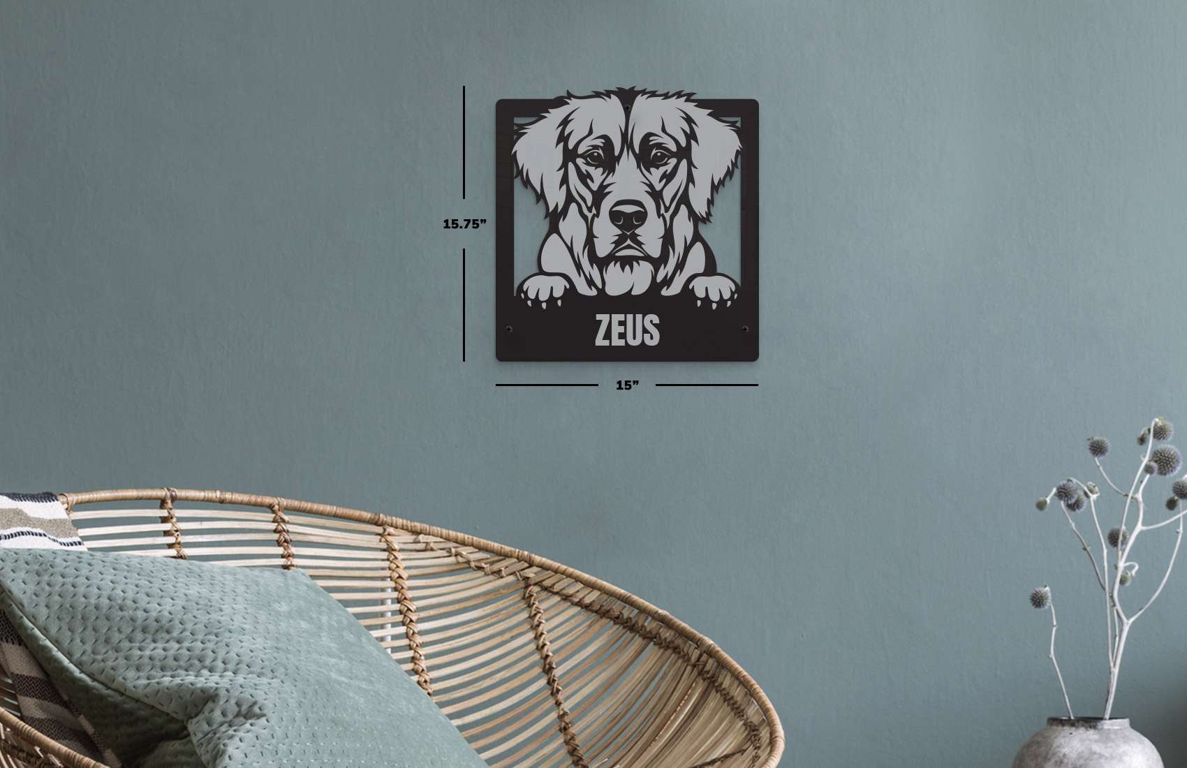 Golden Retriever Dog Sign