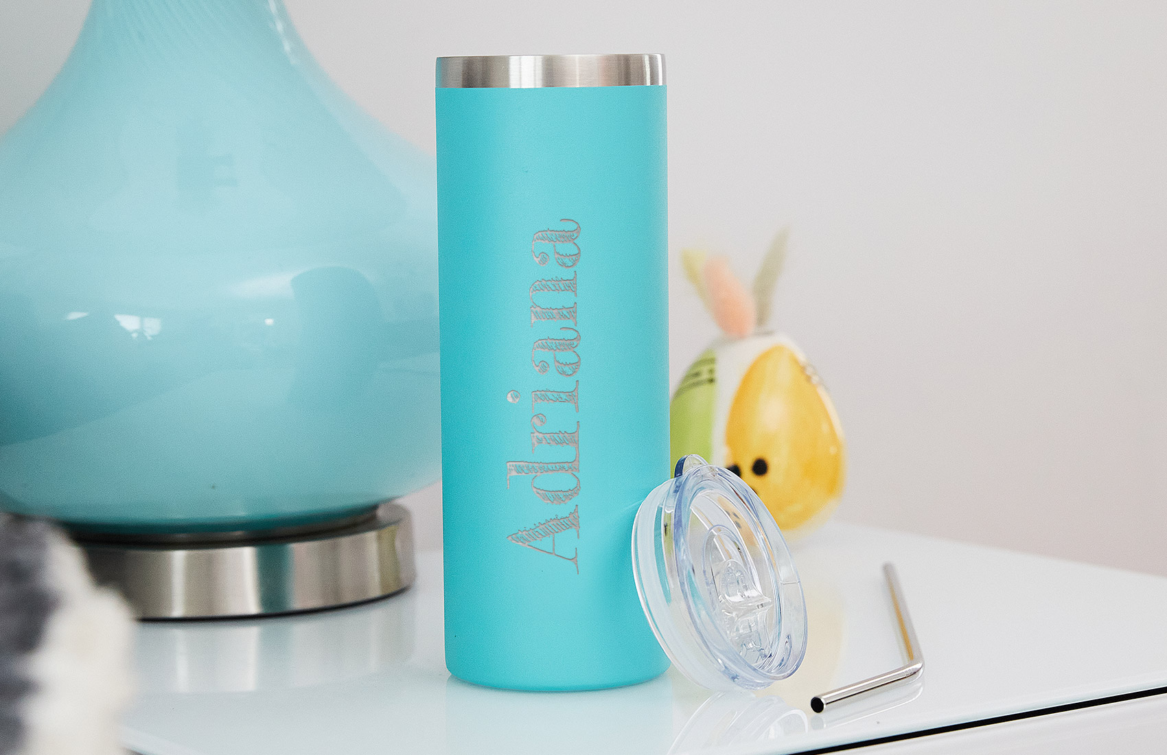600ml Teal Personalized Tumbler