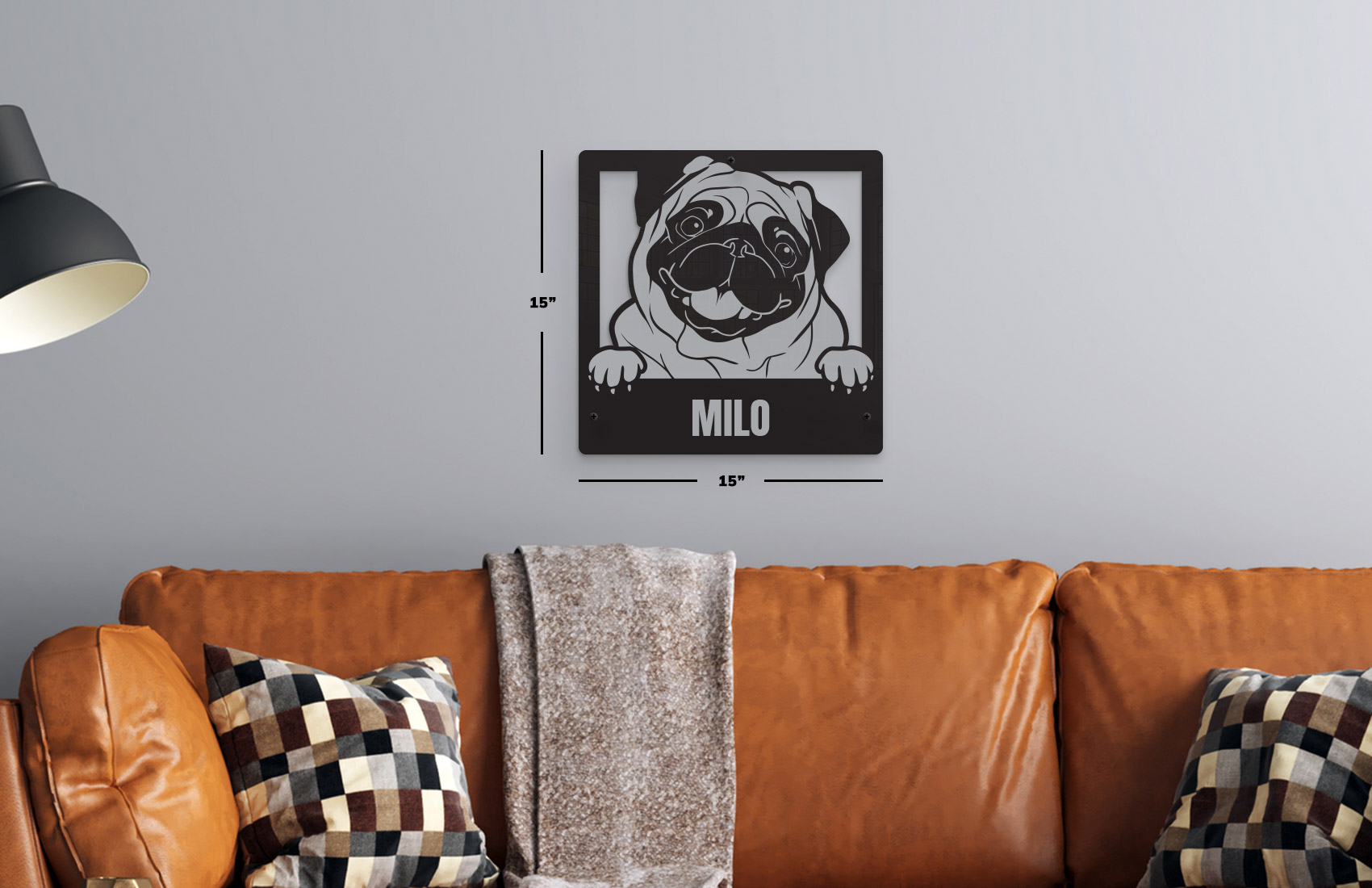 Pug Dog Sign