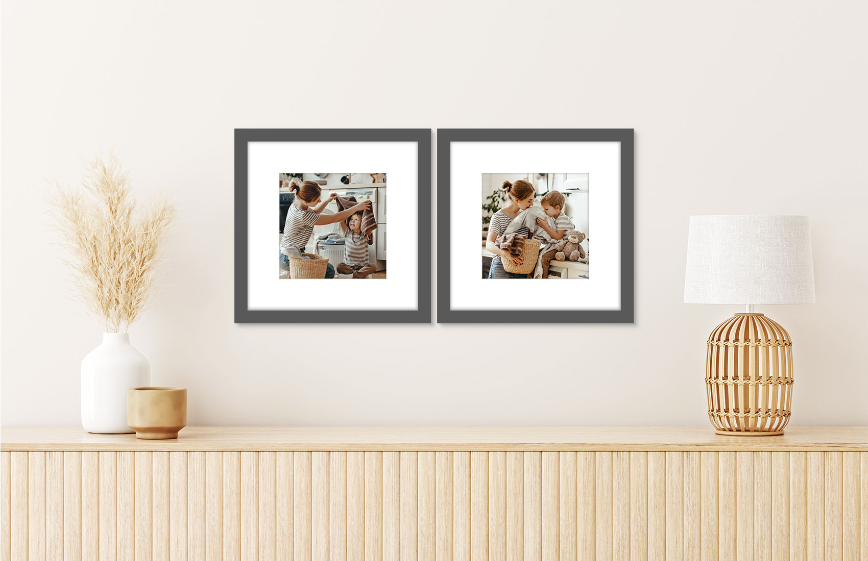 12x12 Grey - Set of 2