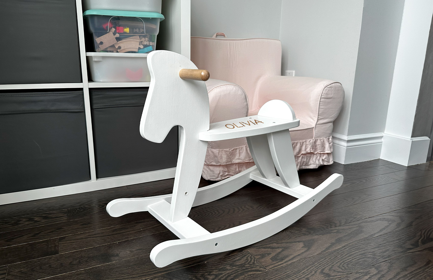 Personalized Wood Rocking Horse