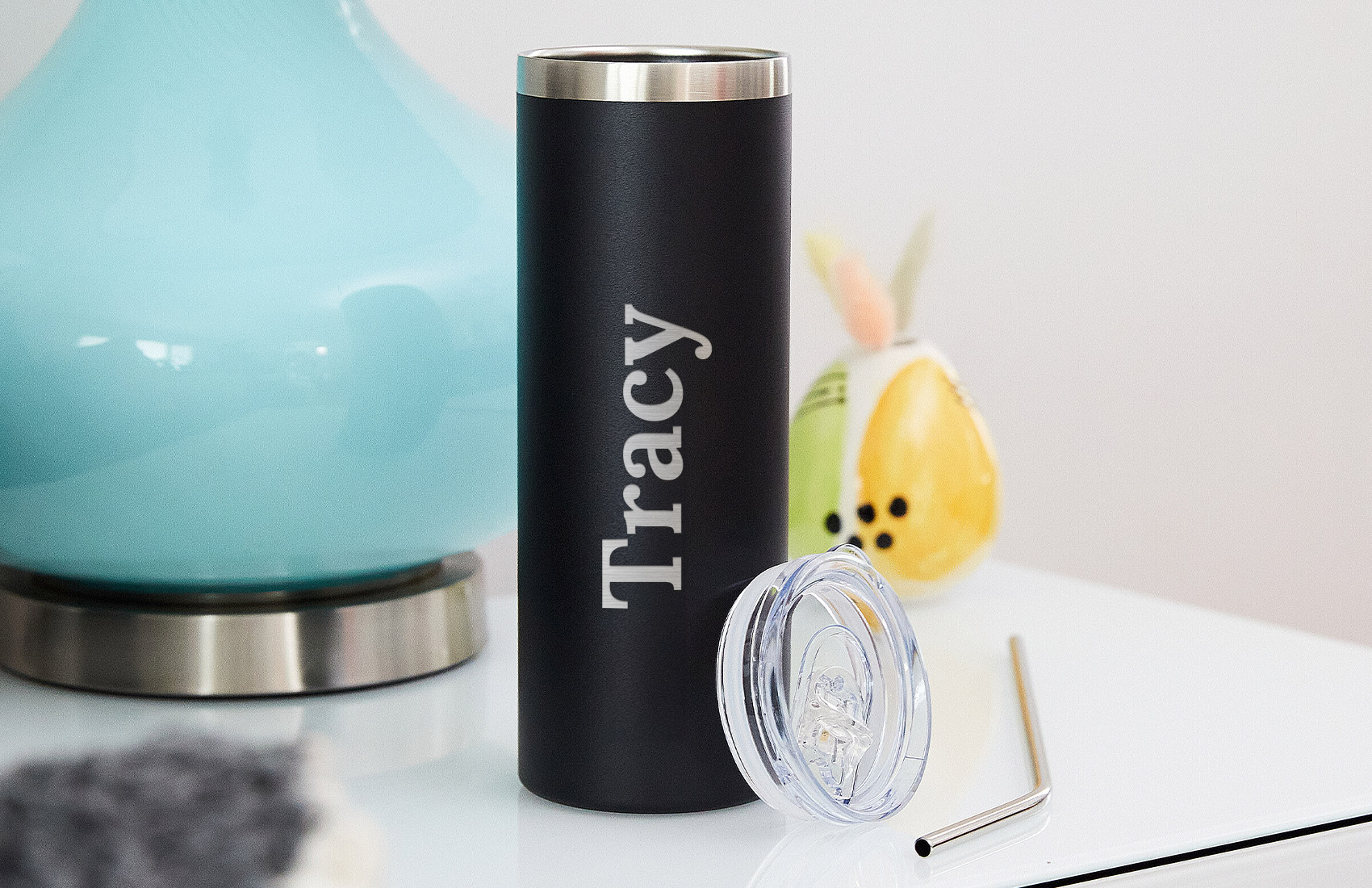 600ml Black Personalized Tumbler