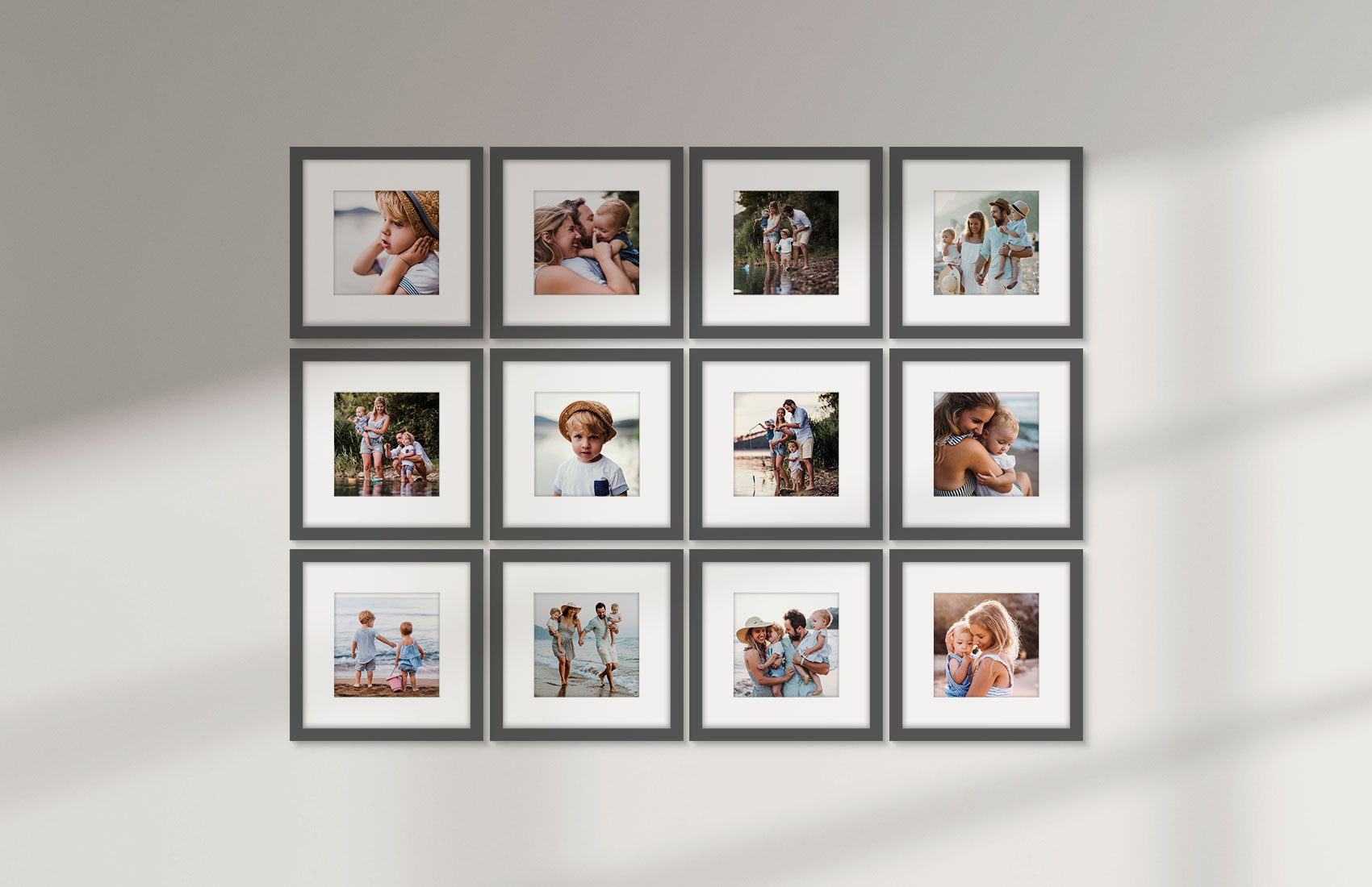 12x12 Grey - Set of 12