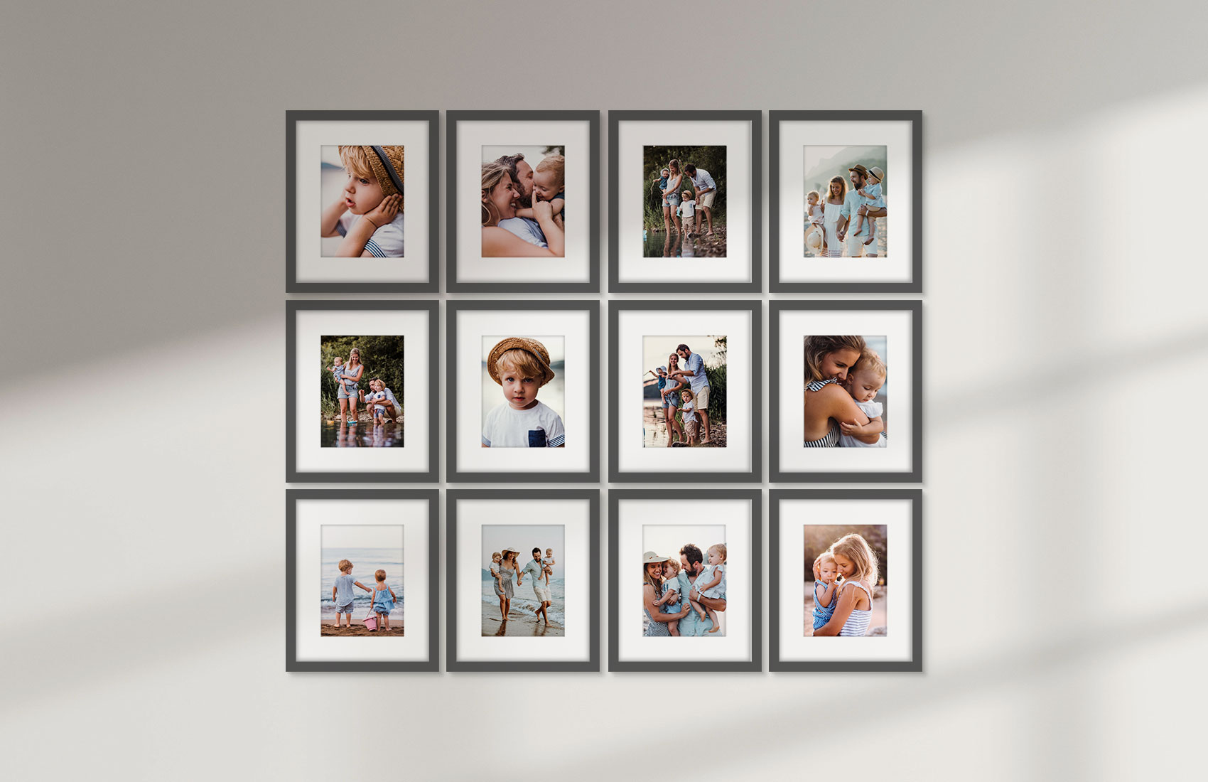 8x10 Grey - Set of 12