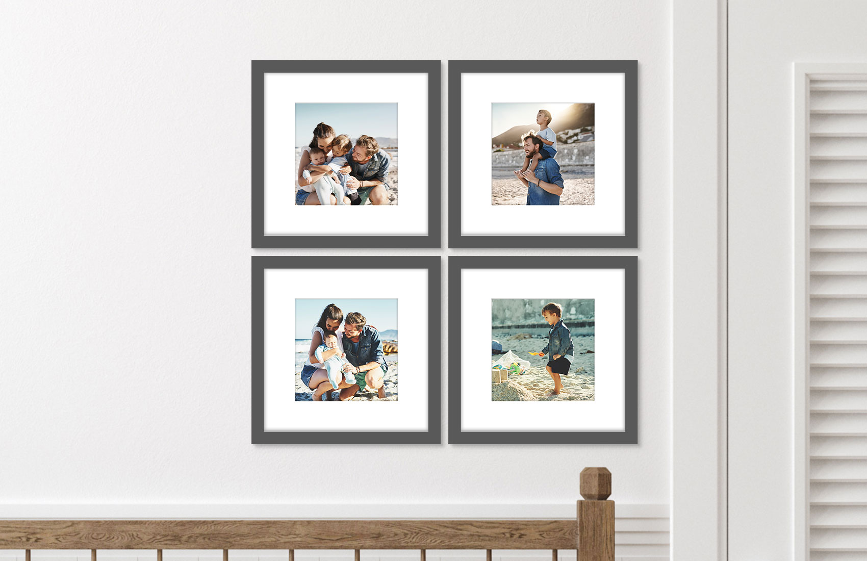 12x12 Grey - Set of 4