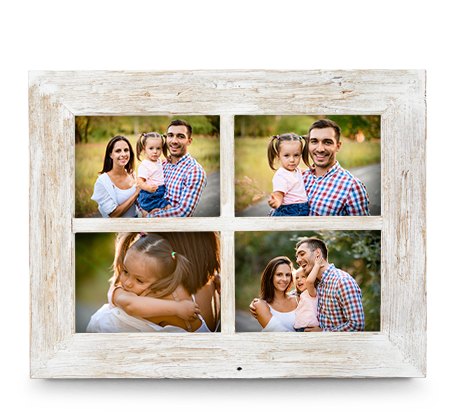 5x7 White Rustic Frame (4)