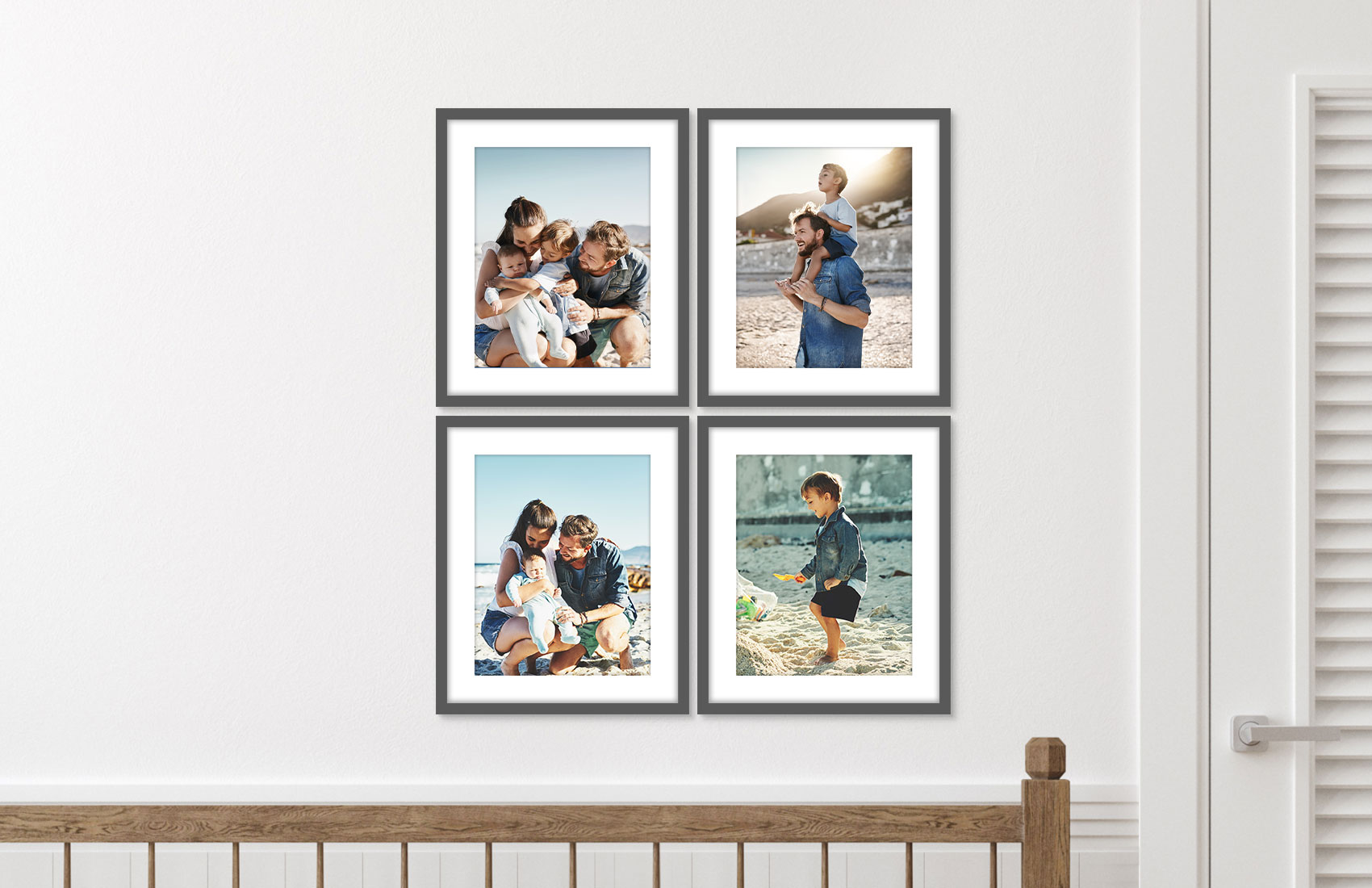 16x20 Grey - Set of 4