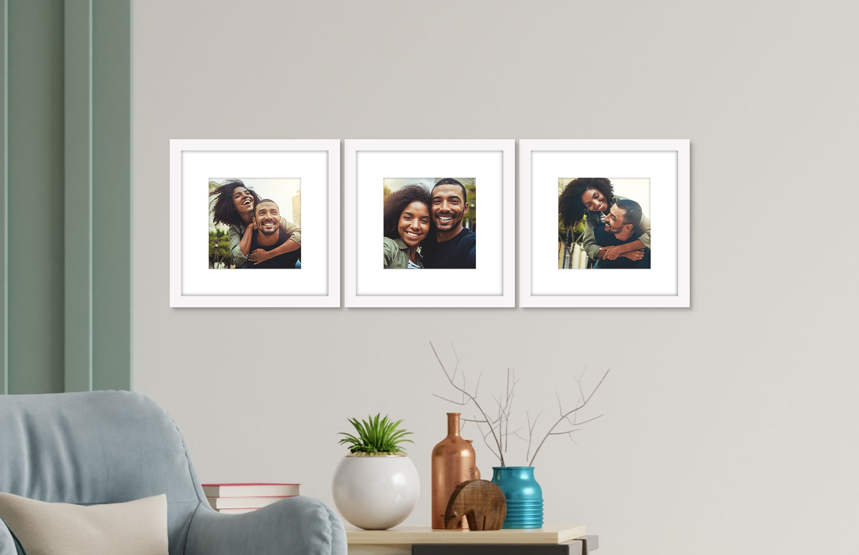 12x12 White - Set of 3