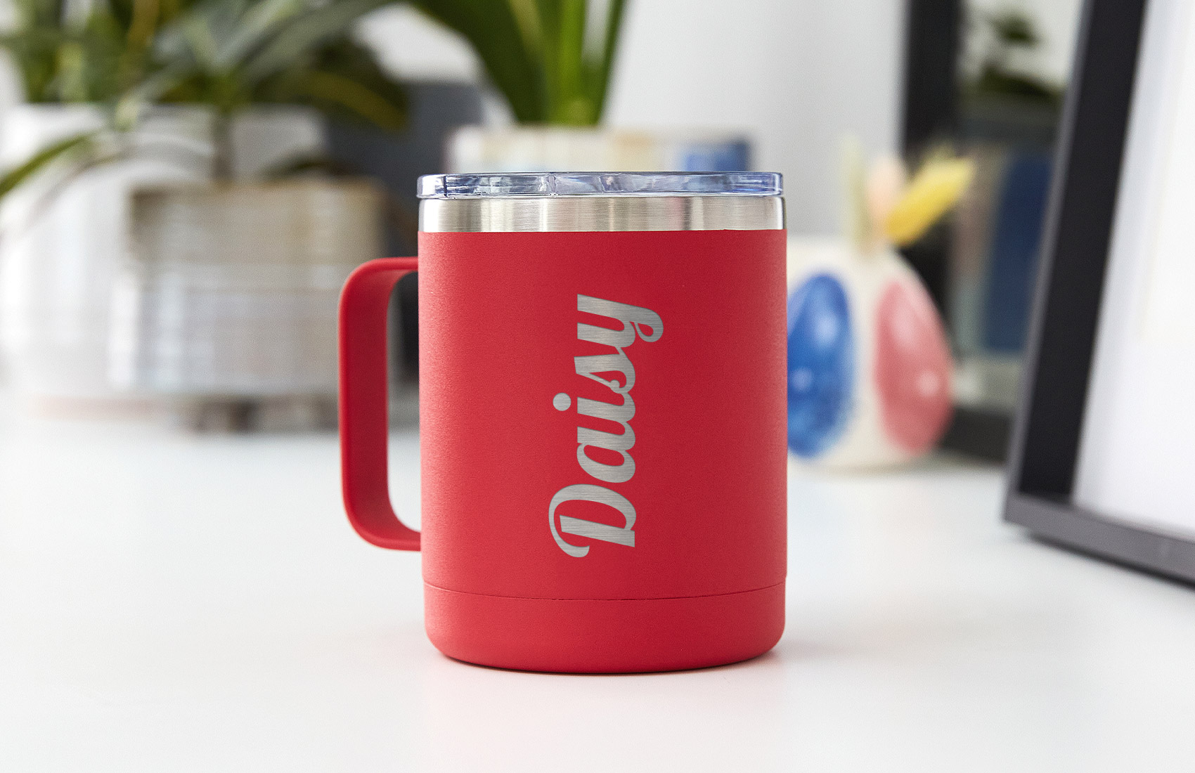 300ml Red Personalized Travel Mug