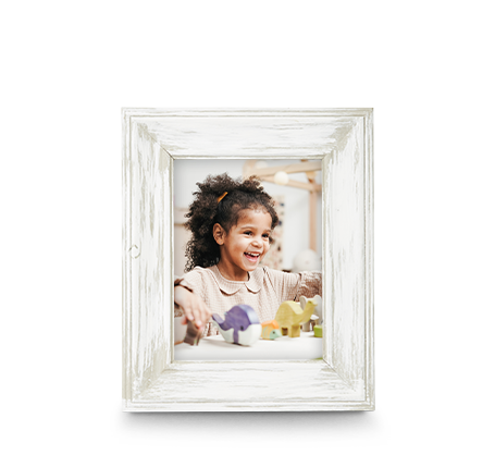 6x8 White Wash Frame