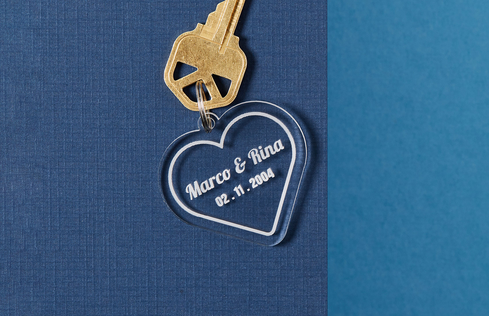 Small Heart Keychain - Clear