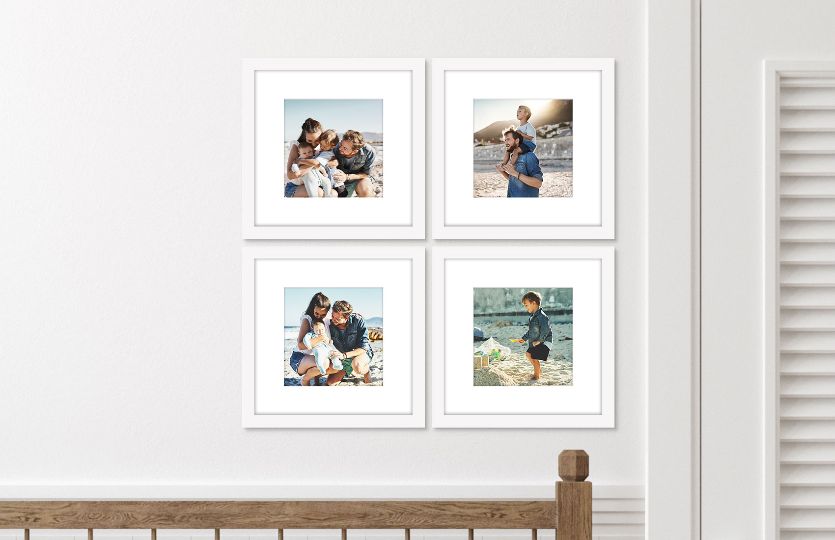 12x12 White - Set of 4