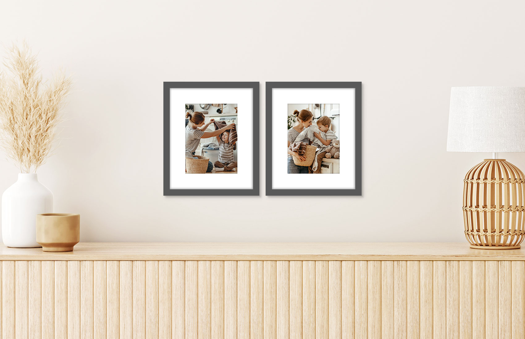 8x10 Grey - Set of 2