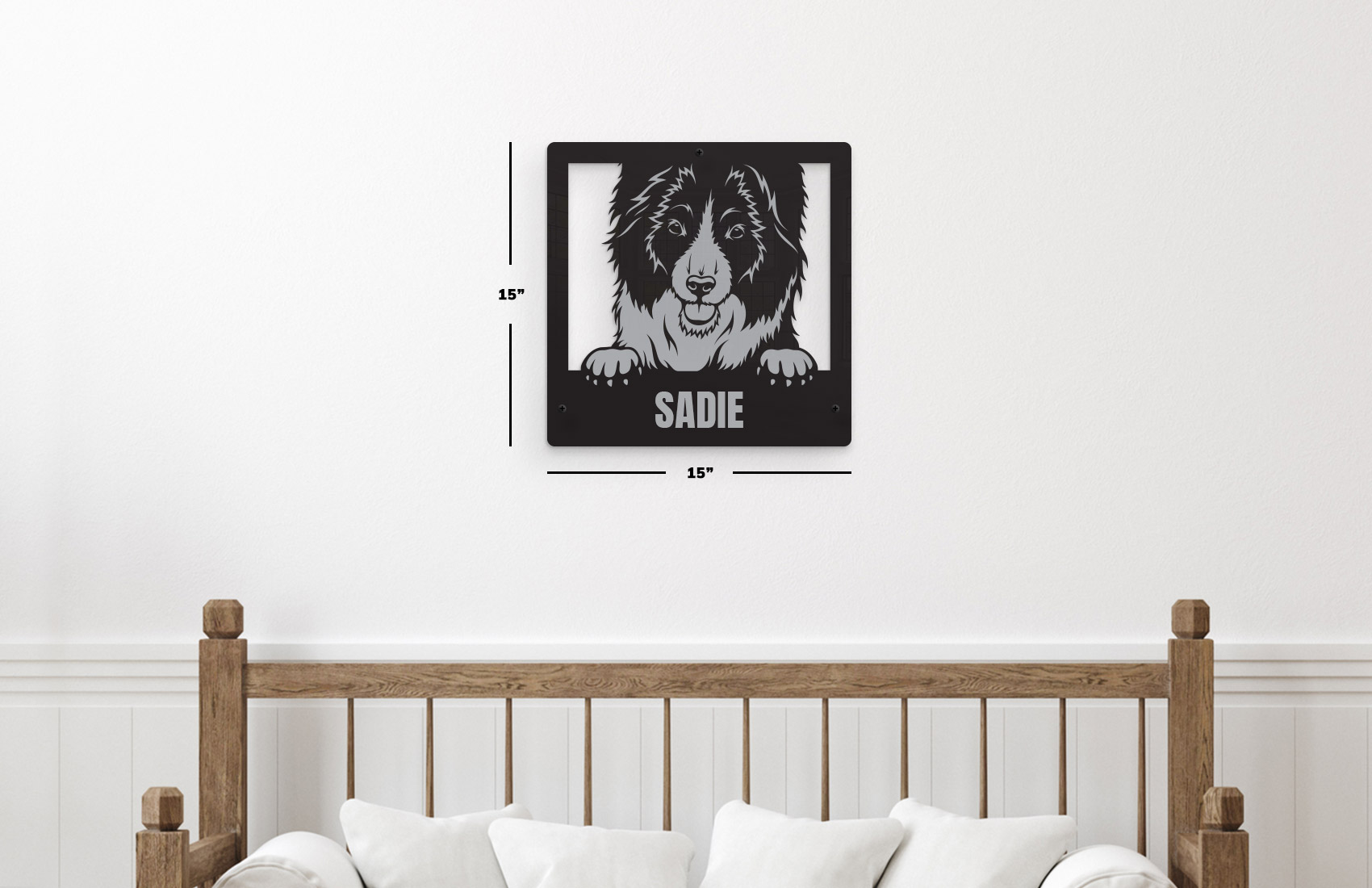 Border Collie Dog Sign