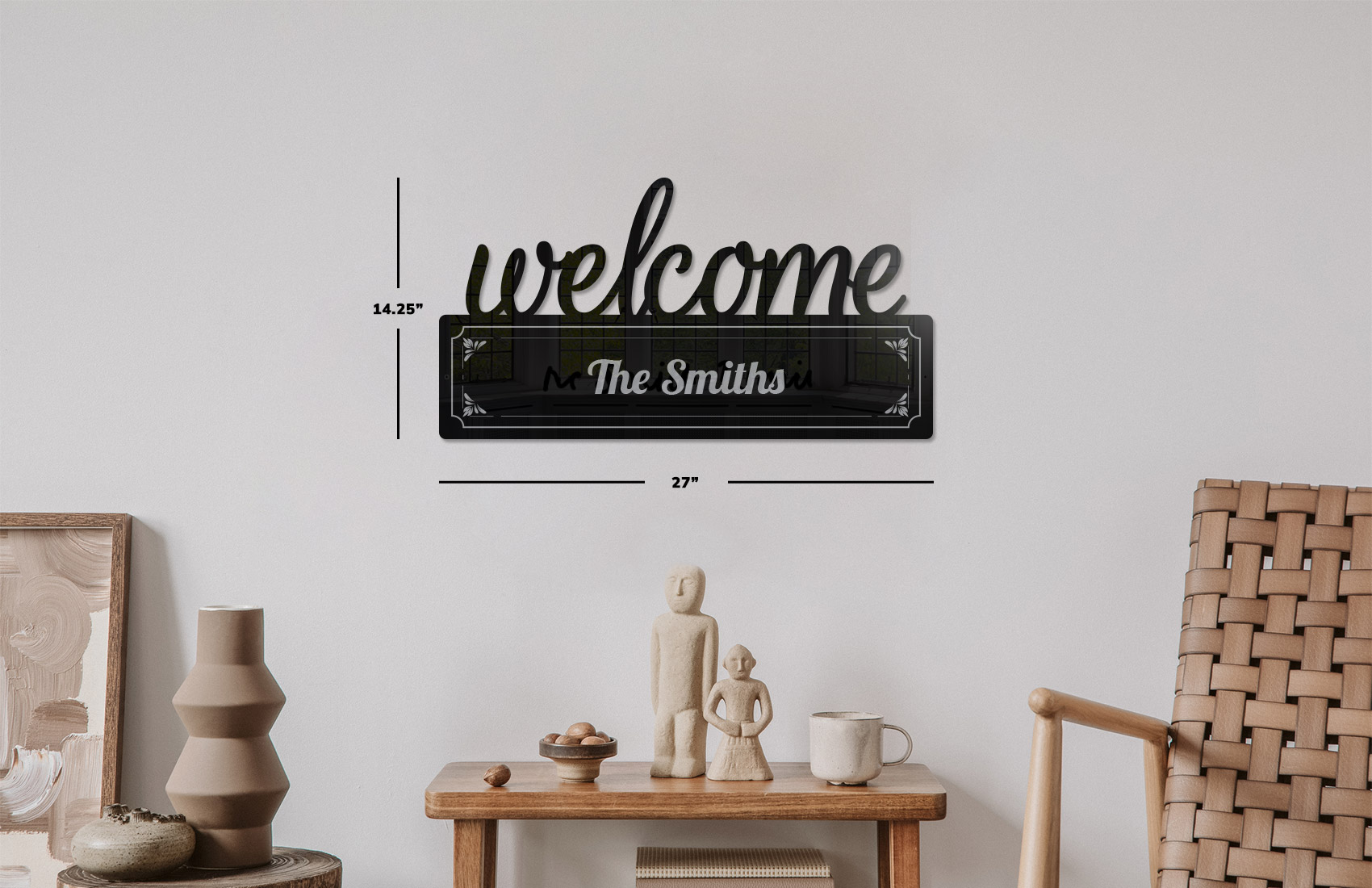 27" Welcome Wall Sign