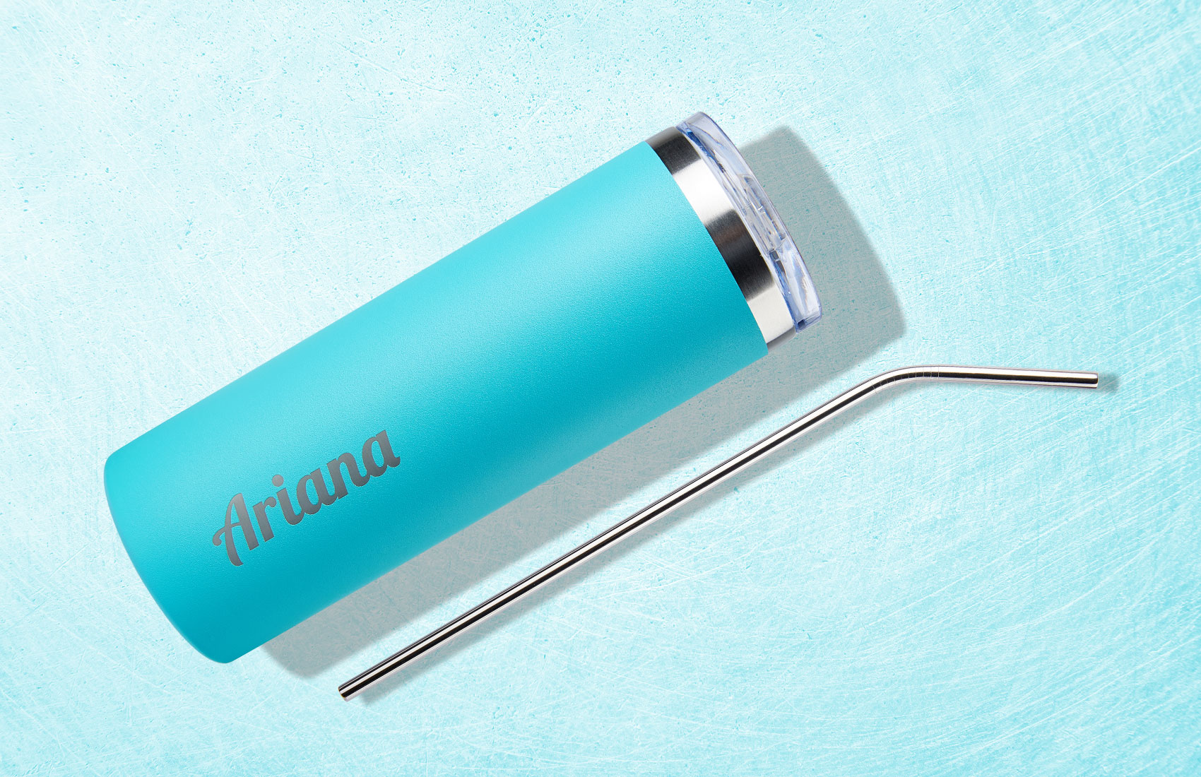 600ml Teal Personalized Tumbler